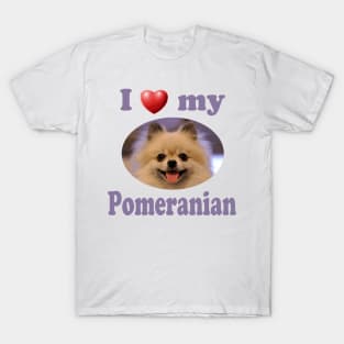 I Love My Pomeranian T-Shirt